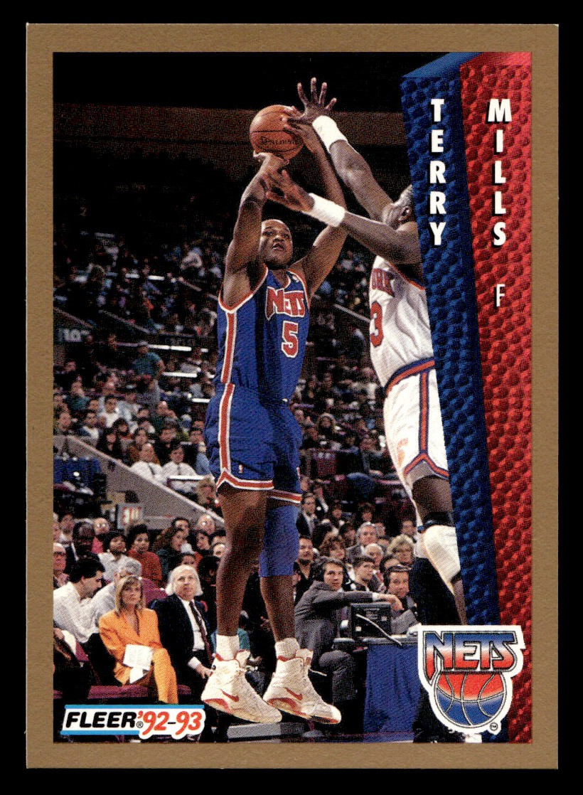 1992-93 Fleer – Terry Mills #145 Basketball Sports Card Raw Trading Card