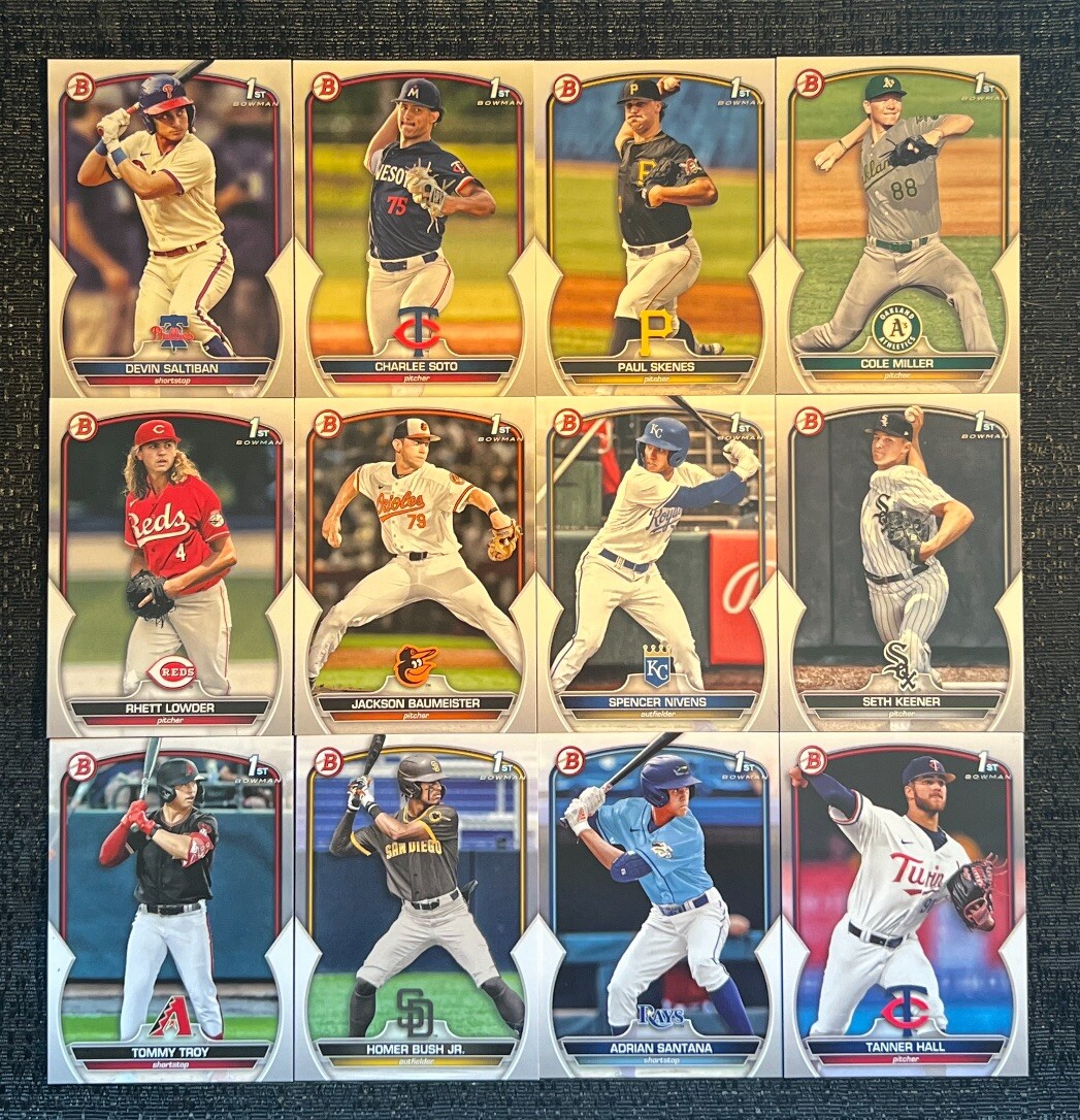 2023 Bowman Draft BASE PAPER Complete Your Set You Pick Baseball Card BD #1-200