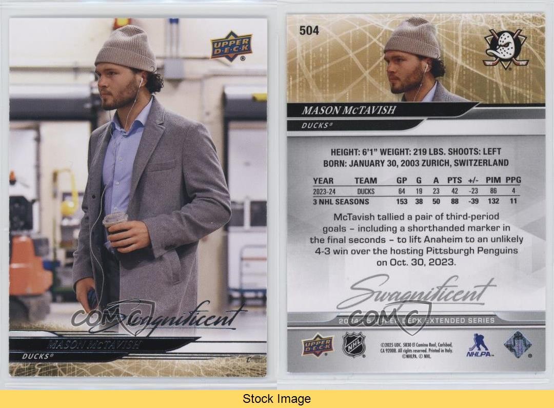 2024 Extended Series Swagnificent Photo Variations Mason McTavish #504 READ 1j6p