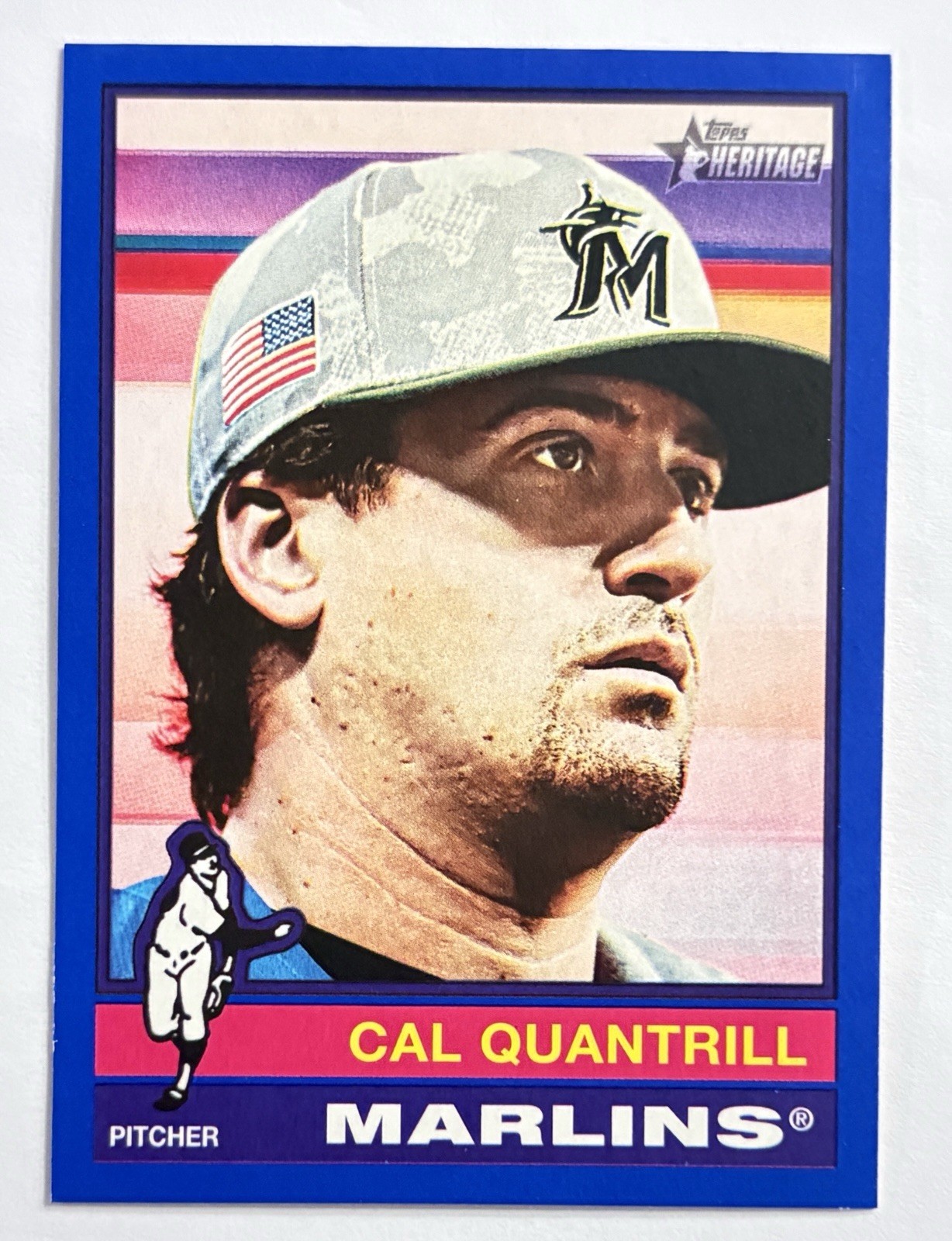2025 Topps Heritage High Number – Cal Quantrill #501 Dark Blue Bordered