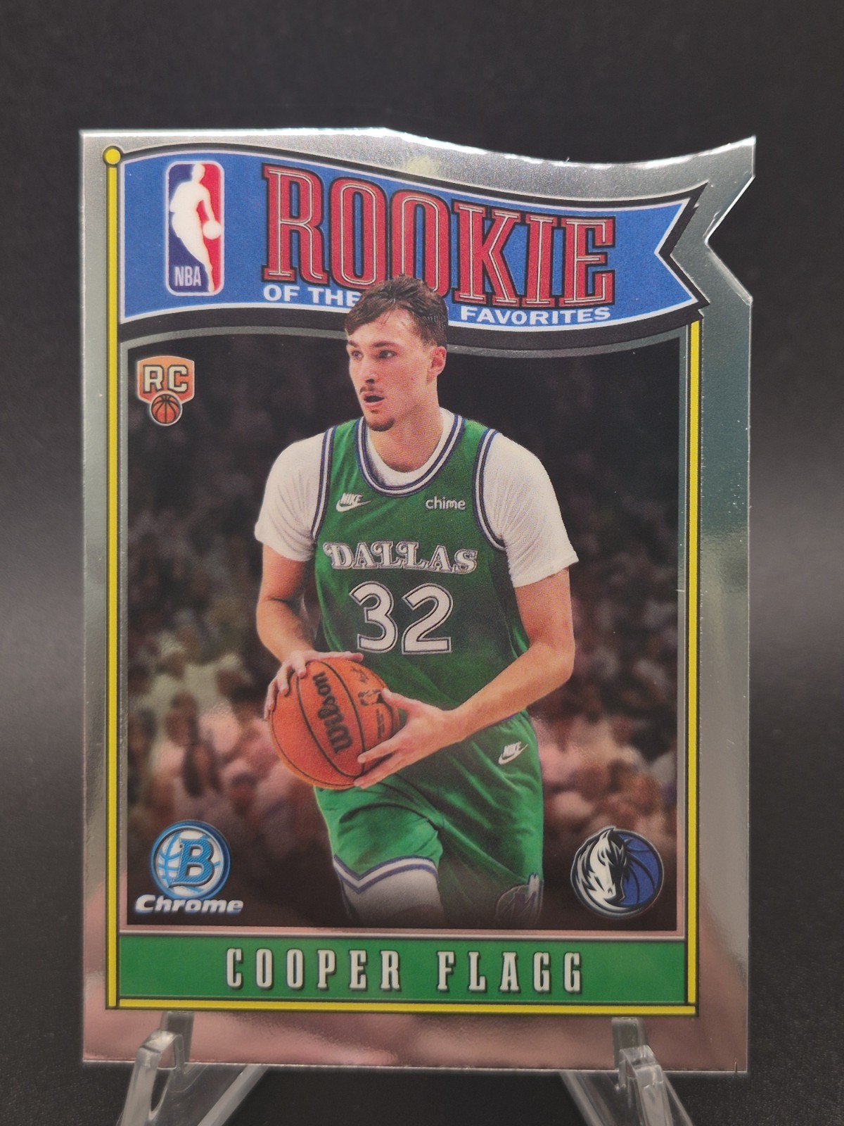 2025-26 Bowman – Rookie of the Year Favorites Cooper Flagg #RY-1 RC Dallas Mavs