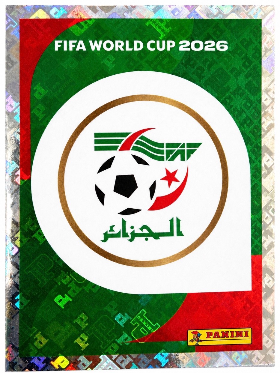 2026 PANINI FIFA World Cup STICKER RARE GOLD CRUMPLE ALGERIA COMPLETE YOUR SET