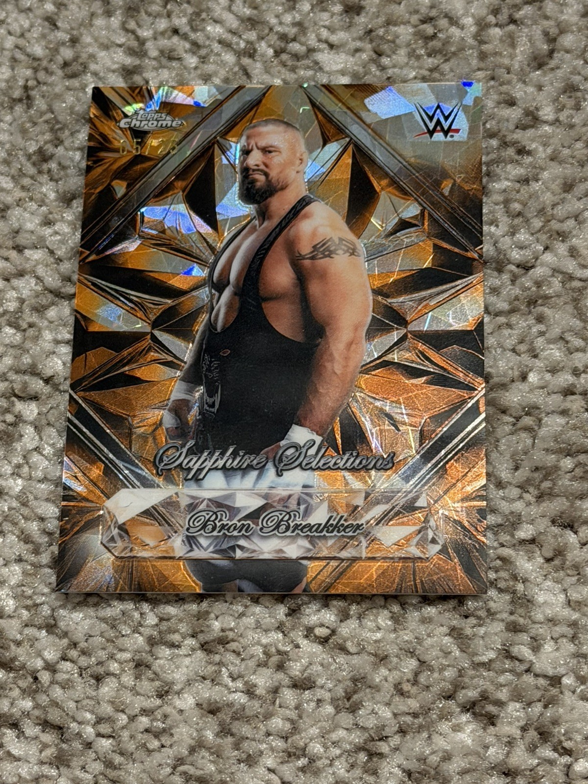 Topps Chrome 2026 WWE Bron Breaker Sapphire Selections Parallel SAS-SR /25 SSP