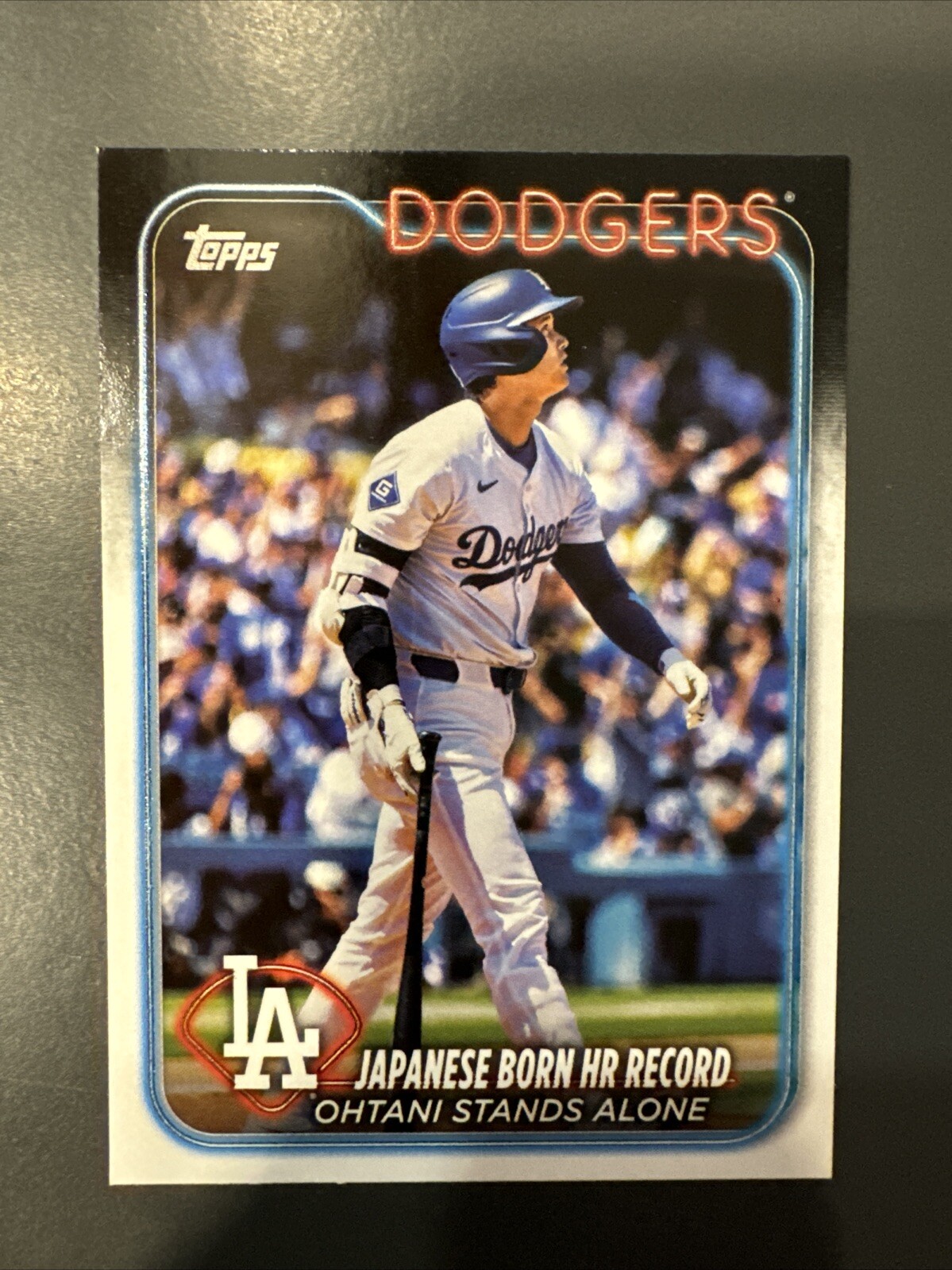 2024 Topps Update Shohei Ohtani Japanese Born HR Record #US123 Dodgers