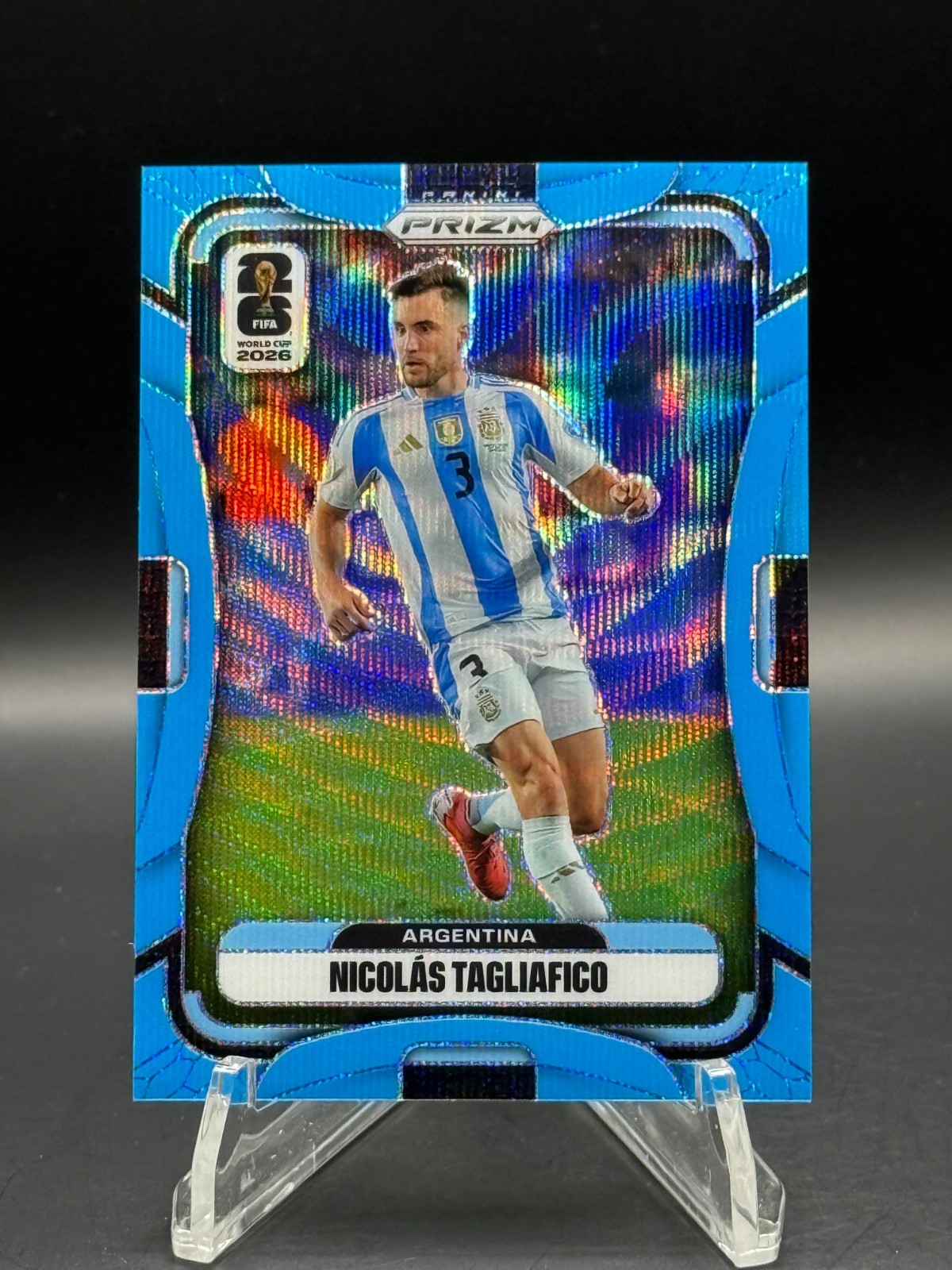 2026 Prizm FIFA World Cup Nicolas Tagliafico Fl Blue Wave /225 Argentina #18