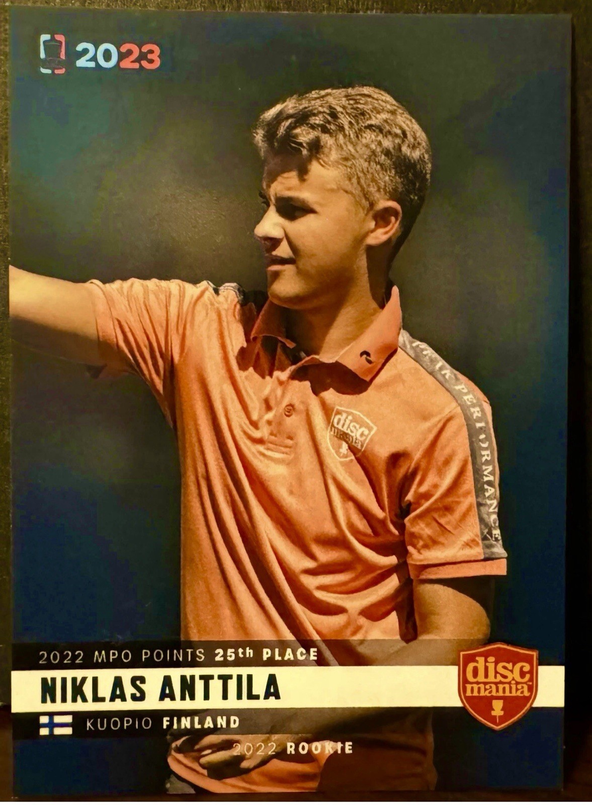 Disc Golf Pro Tour DGPT 2023 Niklas Anttila ROOKIE Trading Card #MPO 25