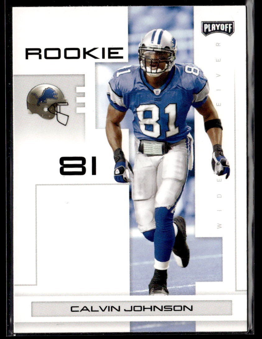 2007 Playoff CALVIN JOHNSON #107 Rookie Card RC