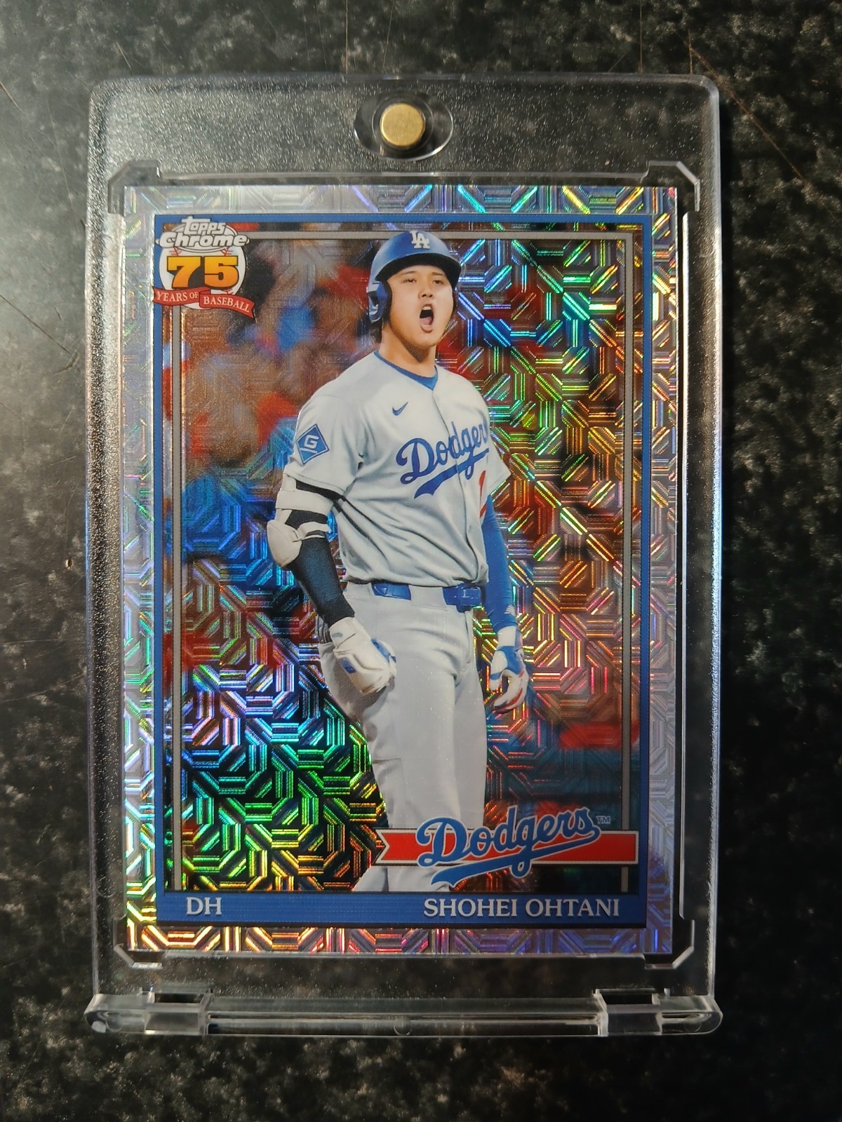 Shohei Ohtani Topps Mojo Throwback Redux Refractor Dodgers 4time MVP Vintage