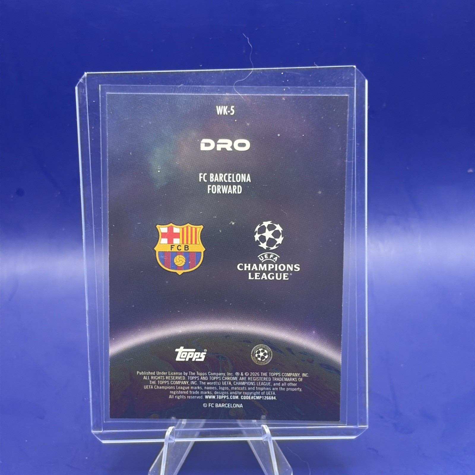 2025-26 Topps Chrome Uefa Club Competitions – Wonderkids Dro #WK-5 (RC)