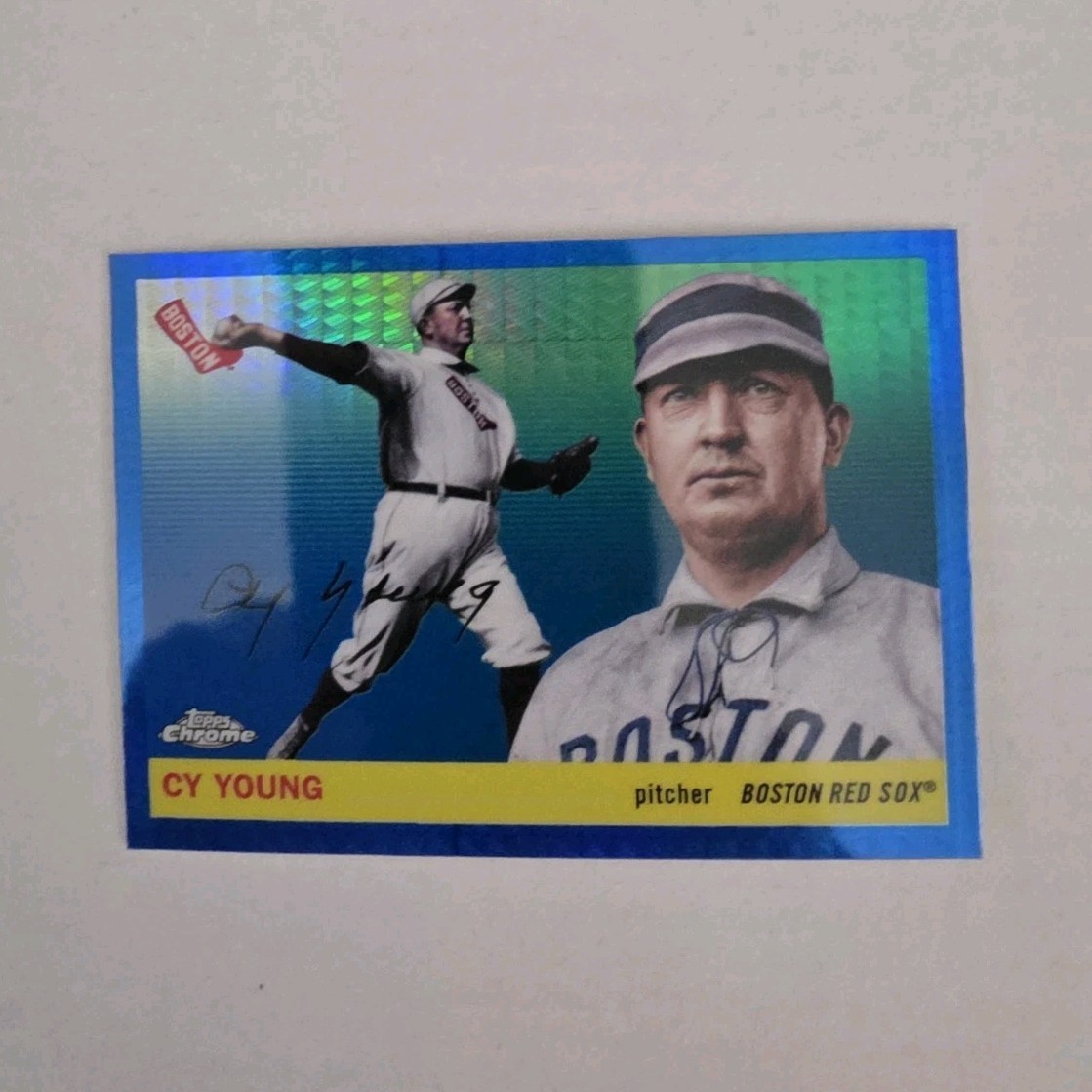 Topps 2025 Topps Chrome Cy Young Blue Refractor #251 Boston Red Sox