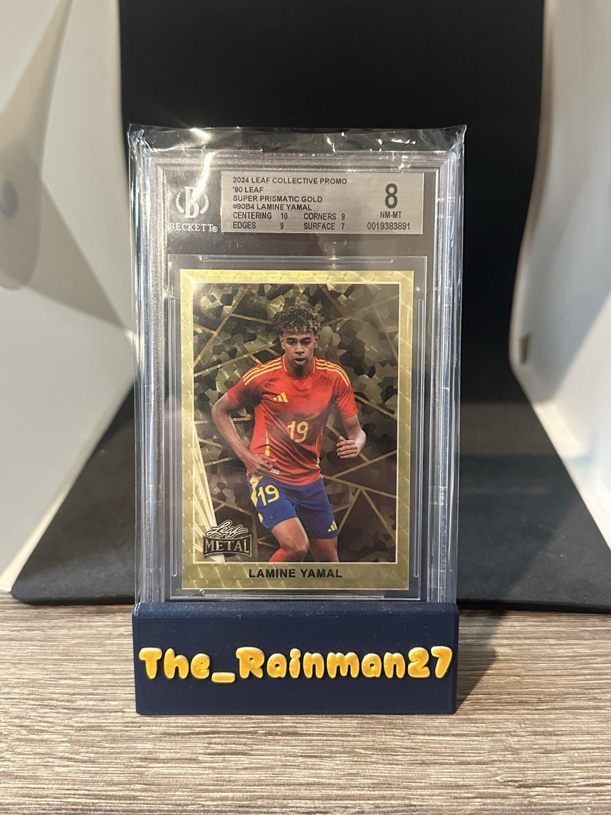 2024 Leaf Collective Promo 90’ Leaf Lamine Yamal Super Prismatic Gold 1/1 #90B4