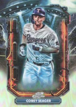 Corey Seager 2025 Topps Chrome Cosmic Extraterrestrial Talent #ET-22 Rangers