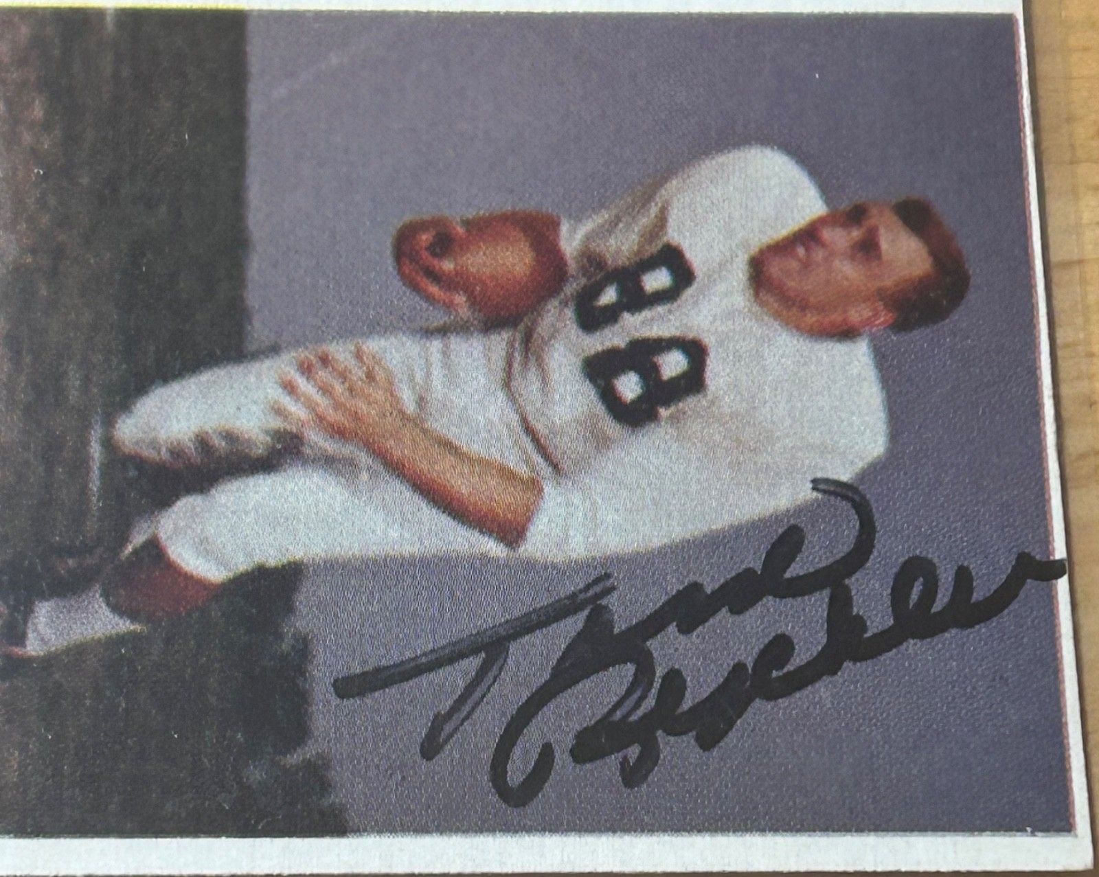 1961 Fleer TOM RYCHLEC #137 🔥 Bills 🔥 GORGEOUS Autograph 🏈 RaRe Auto 🔥🧨