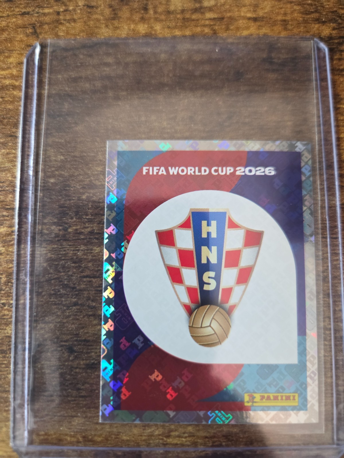 2026 Panini FIFA World Cup Stickers – Croatia Team Logo Badge Foil #CRO 1