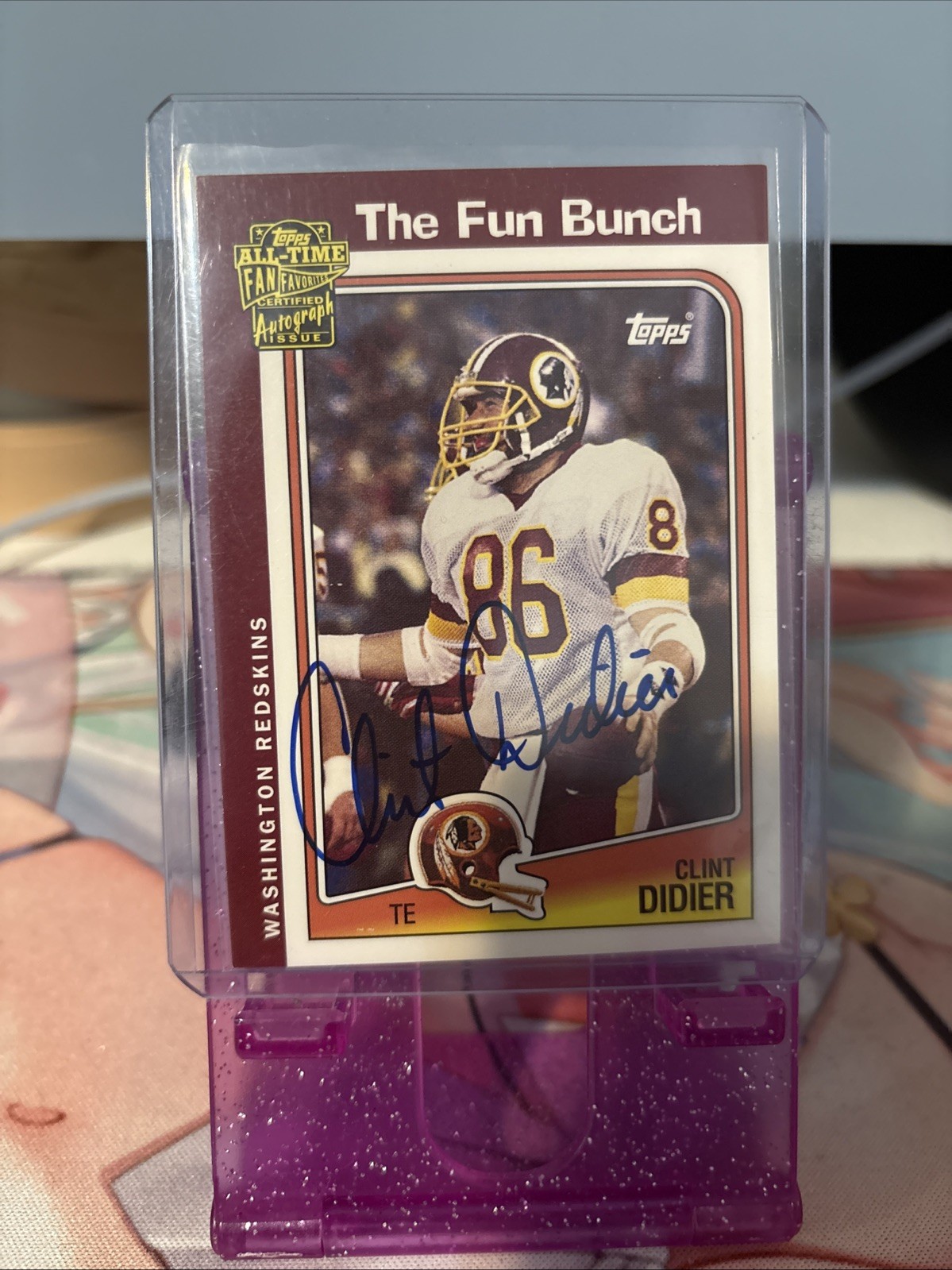 Clint Didier Signed 2004 Topps All Time Fan Favorites Card #CD Washington