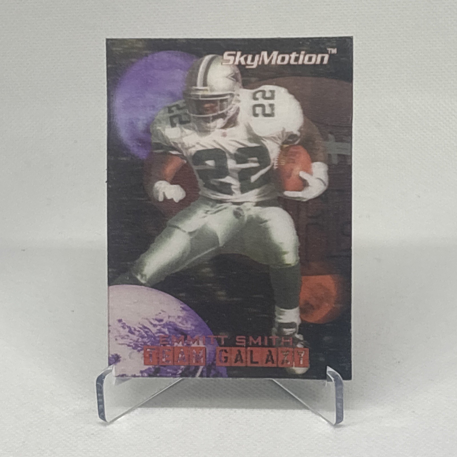 1996 Skybox SkyMotion Emmitt Smith Team Galaxy #5 Dallas Cowboys