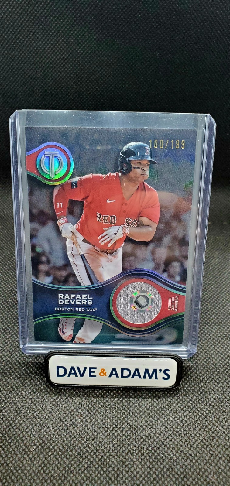 2025 Topps Tribute – Stamp of Approval Relics Rafael Devers #SOA-RD 100/199