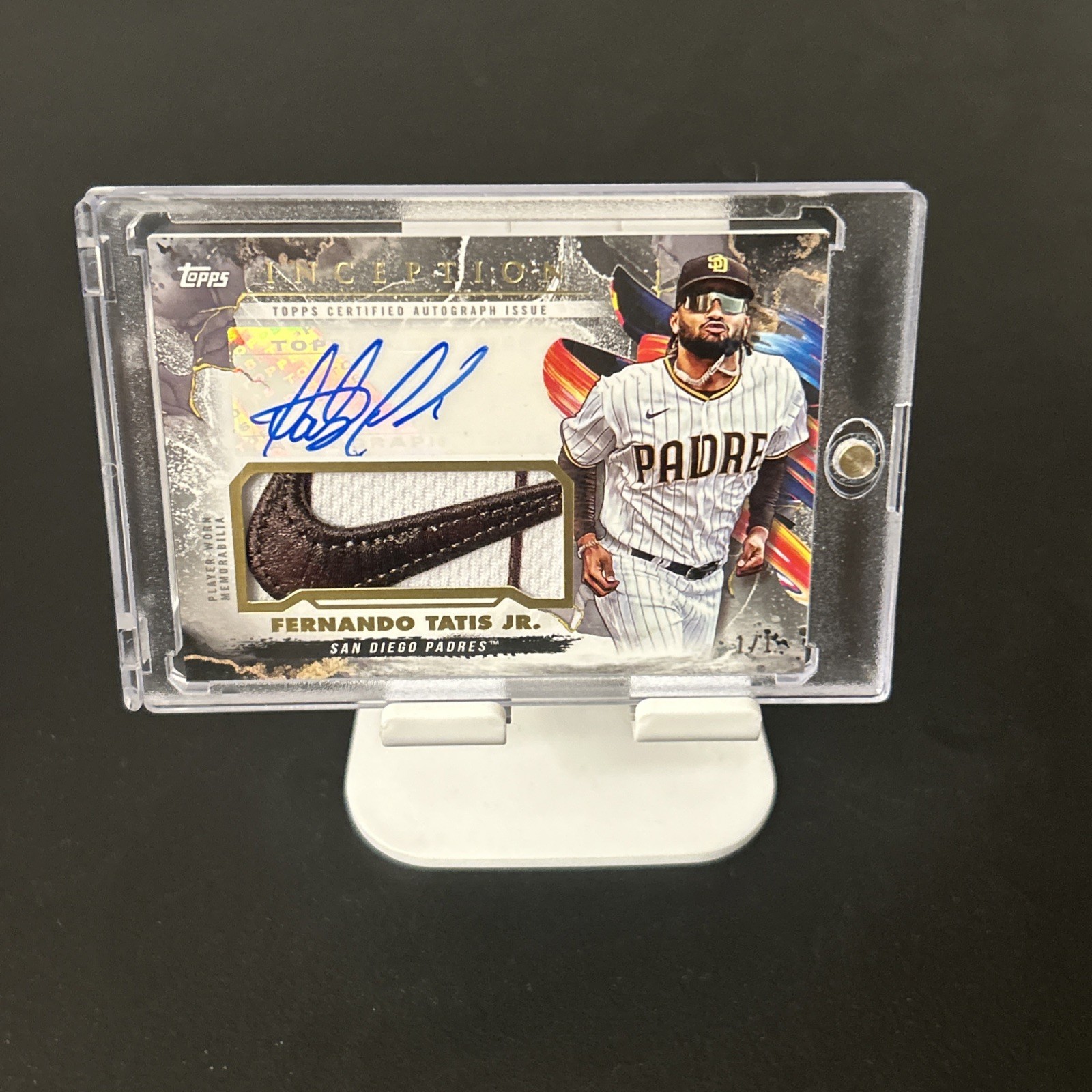 fernando tatis jr. 2023 Topps Inception san diego padres Relic Auto 1/1 Rare!!