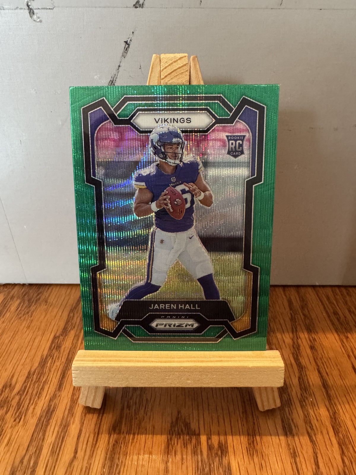 2023 Panini Prizm #367 Jaren Hall Green Wave