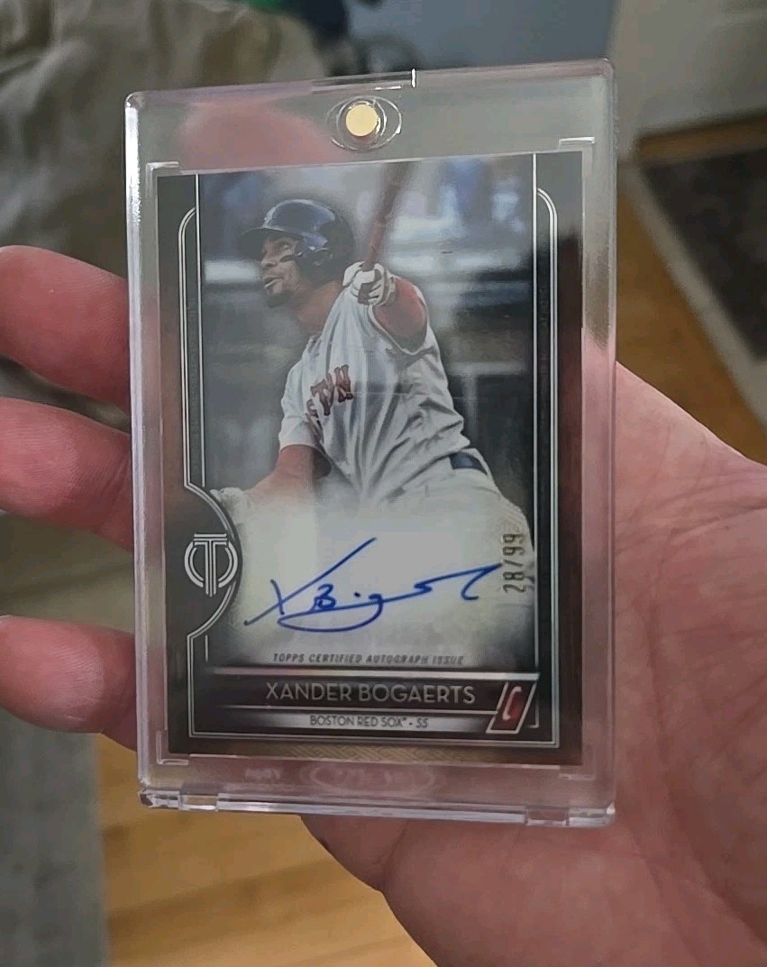 2020 Topps Tribute to Great Hitters Red Sox 28/99 Xander Bogaerts #TGH-XB Auto