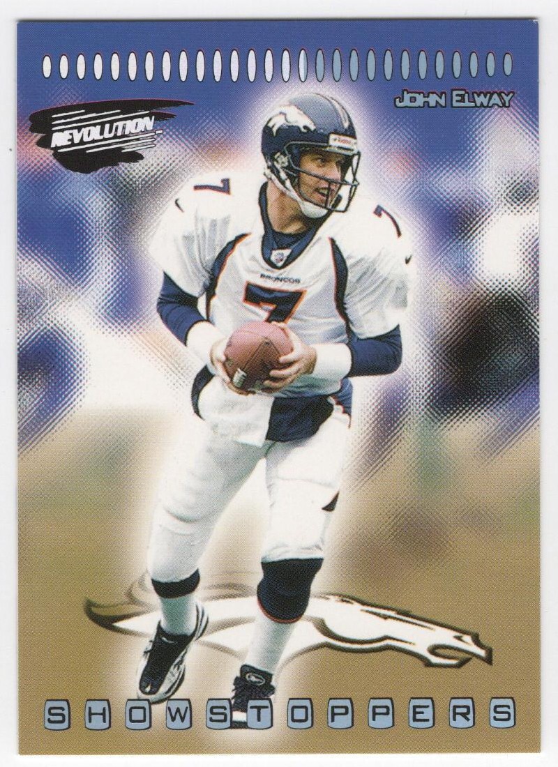 1999 Pacific Revolution Showstoppers #13 John Elway HOF – Broncos – NM or Better