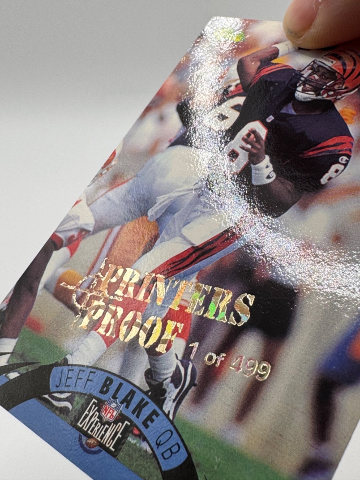 1996 Classic Jeff Blake NFL Experience Printers Proof 1/499 #33 A 129