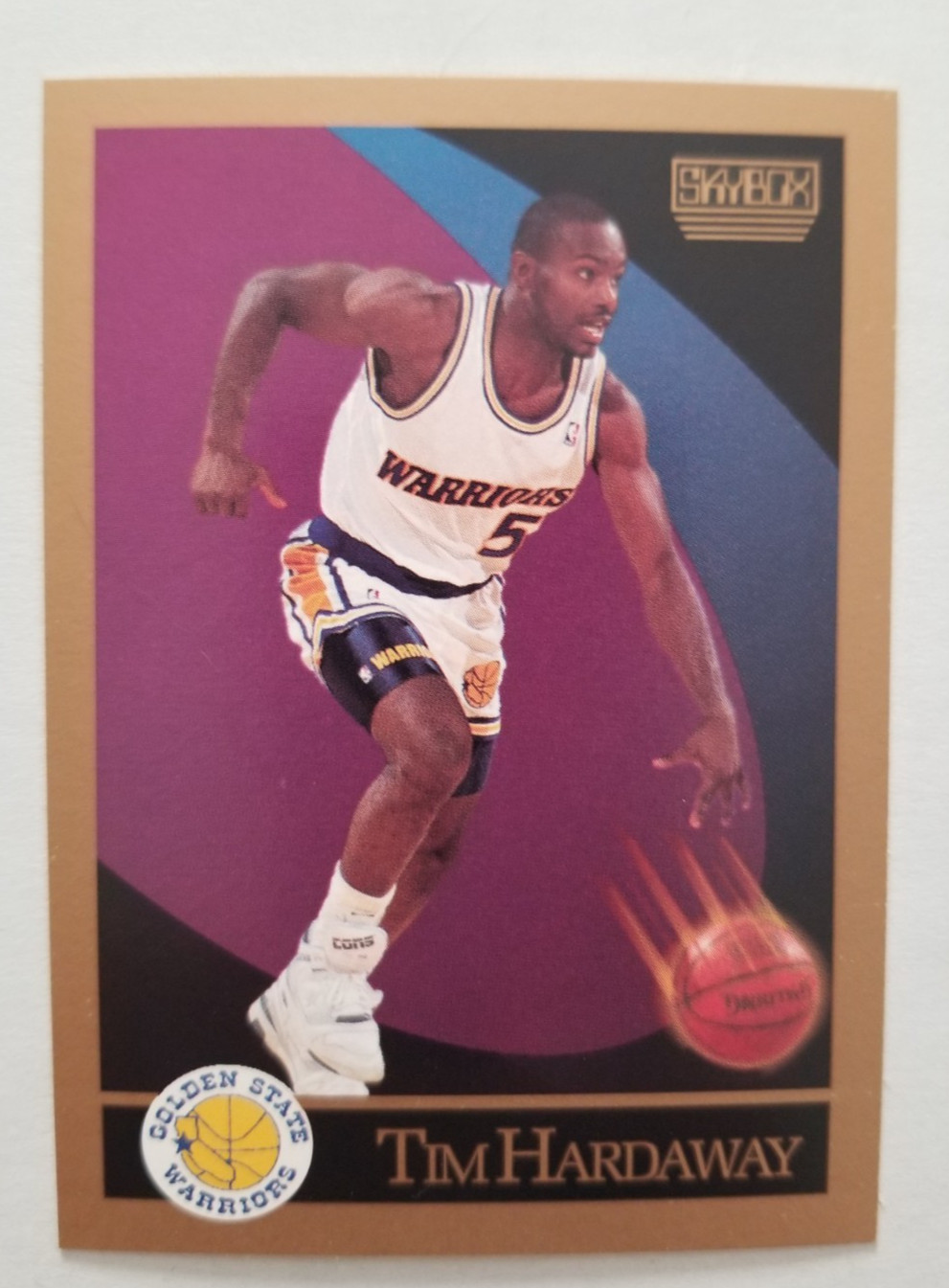 1990-91 SkyBox Tim Hardaway Rookie Golden State Warriors #95