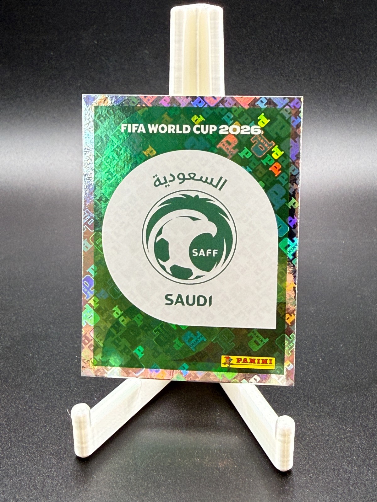 2026 Panini FIFA World Cup Saudi Arabia Team Hologram Logo Sticker KSA 1