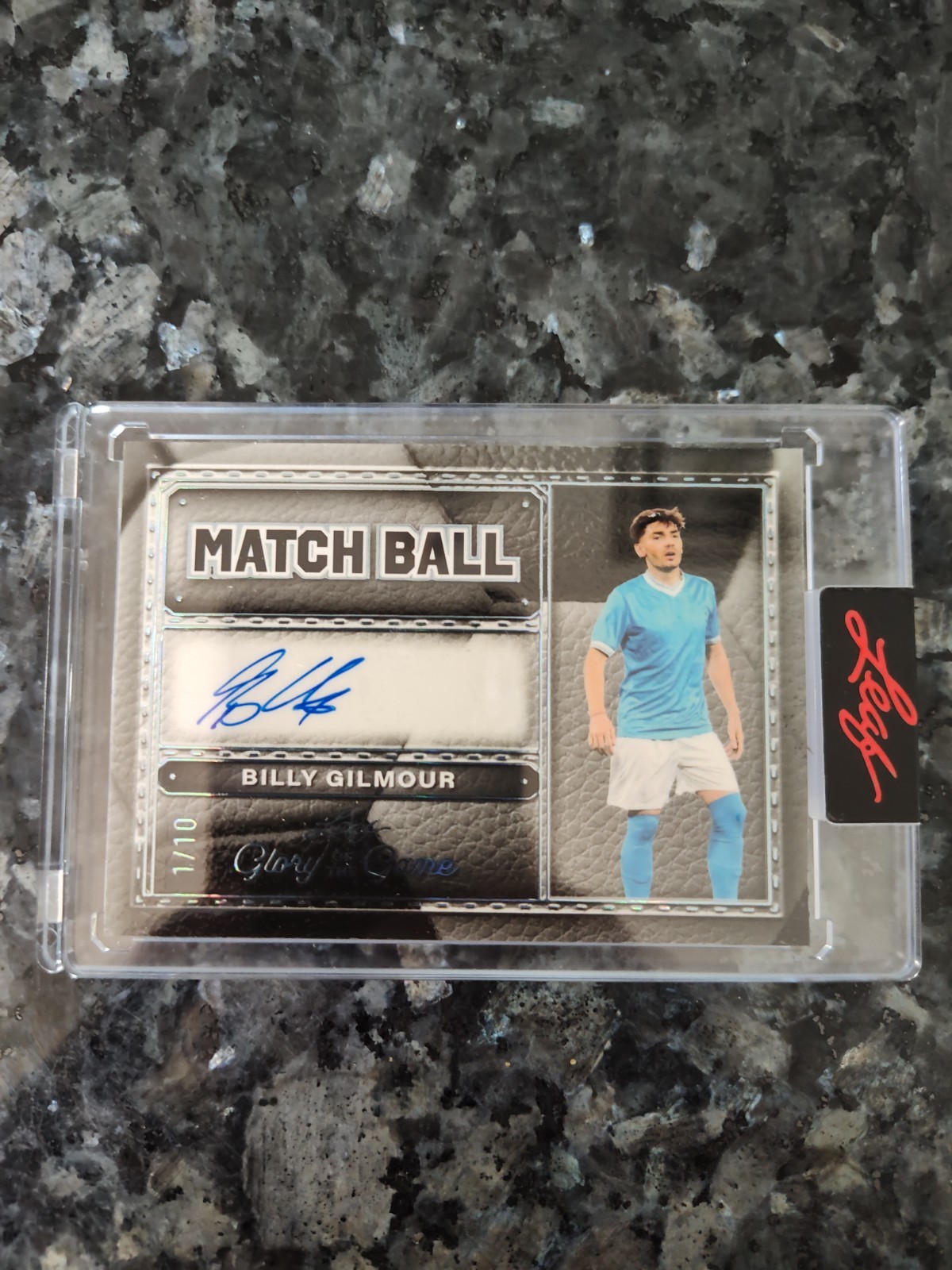 Billy Gilmour 2026 Leaf Autograph Glory Of The Game Match Ball /10 Auto Scotland