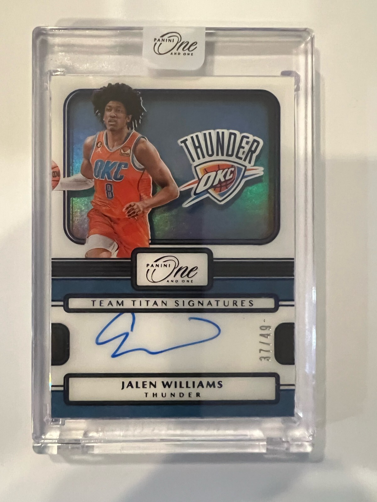 2022-23 Panini One and One – Jalen Williams 37/49 #TTS-JAL – OKC Thunder