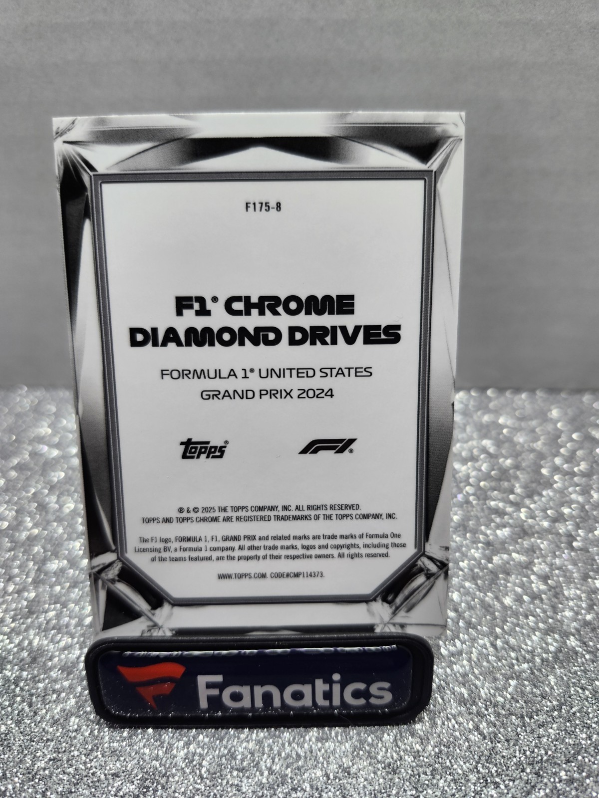 2025 Topps Chrome F1 United States Grand Prix 2024 Diamond Drives #F175-8