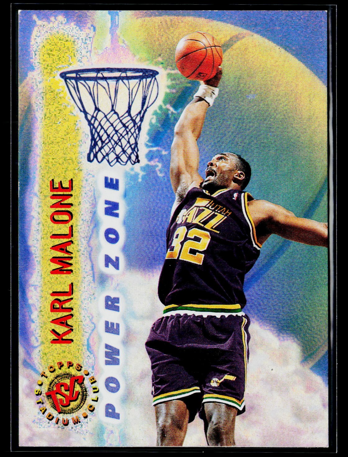 1995-96 Stadium Club #PZ4 Karl Malone Power Zone Members Only