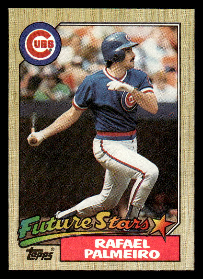 1987 Topps #634 Rafael Palmeiro Rookie Card RC