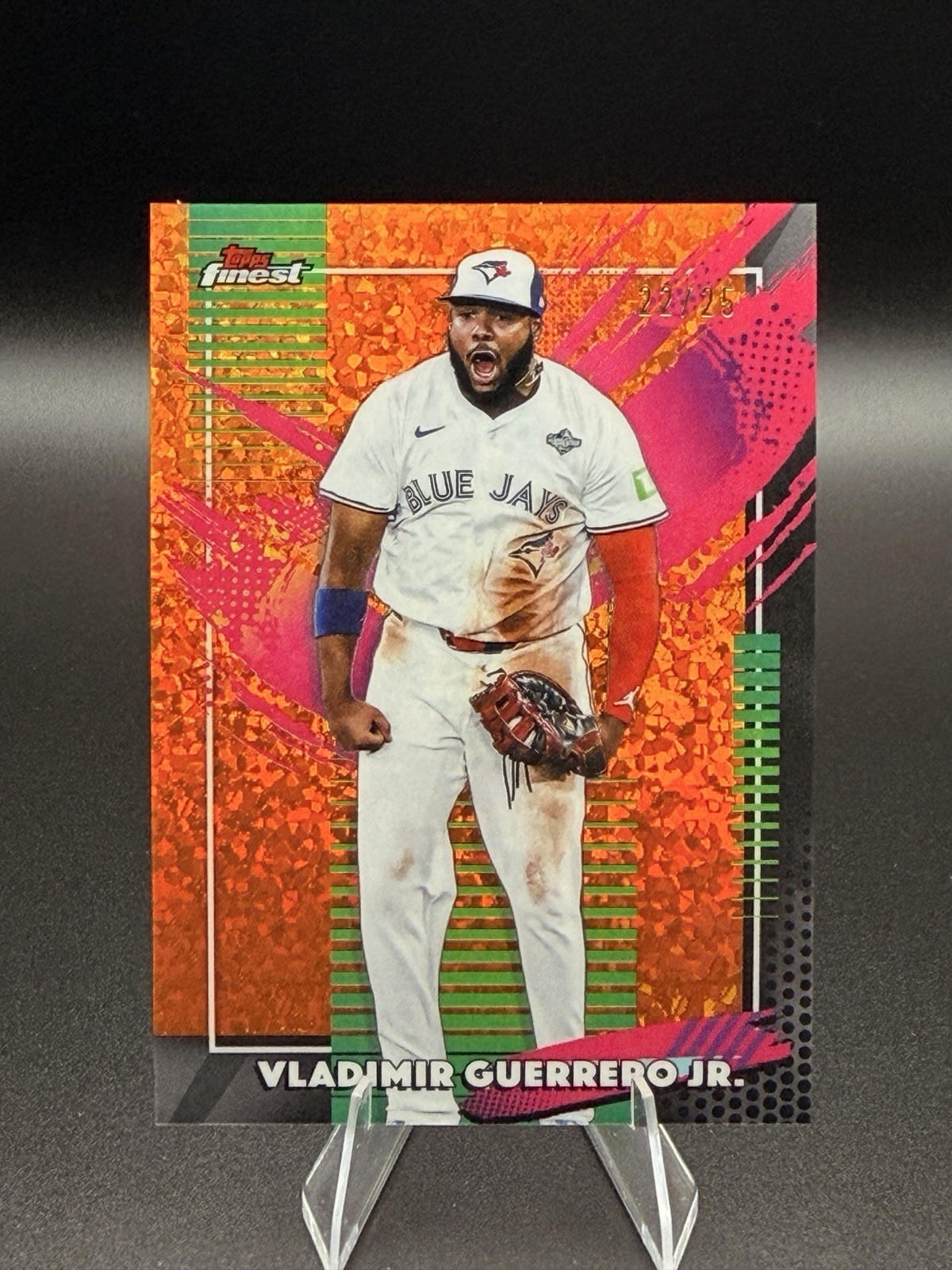 Vladimir Guerrero Jr – RARE ORANGE MINI DIAMOND 22/25 – Toronto Blue Jays