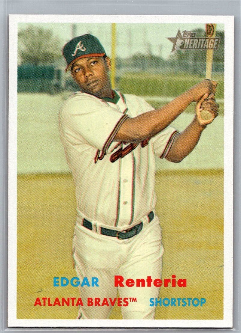 2006 Topps Heritage SP Short Print #320 Edgar Renteria