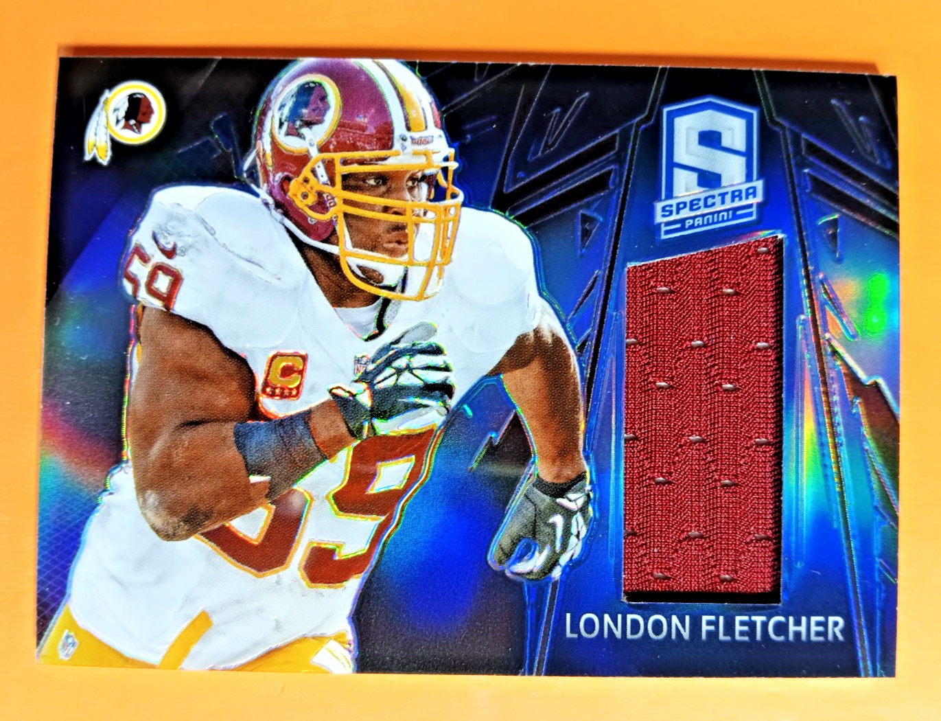 2013 Panini Spectra #52 London Fletcher Game-Worn Material 18/99 Redskins