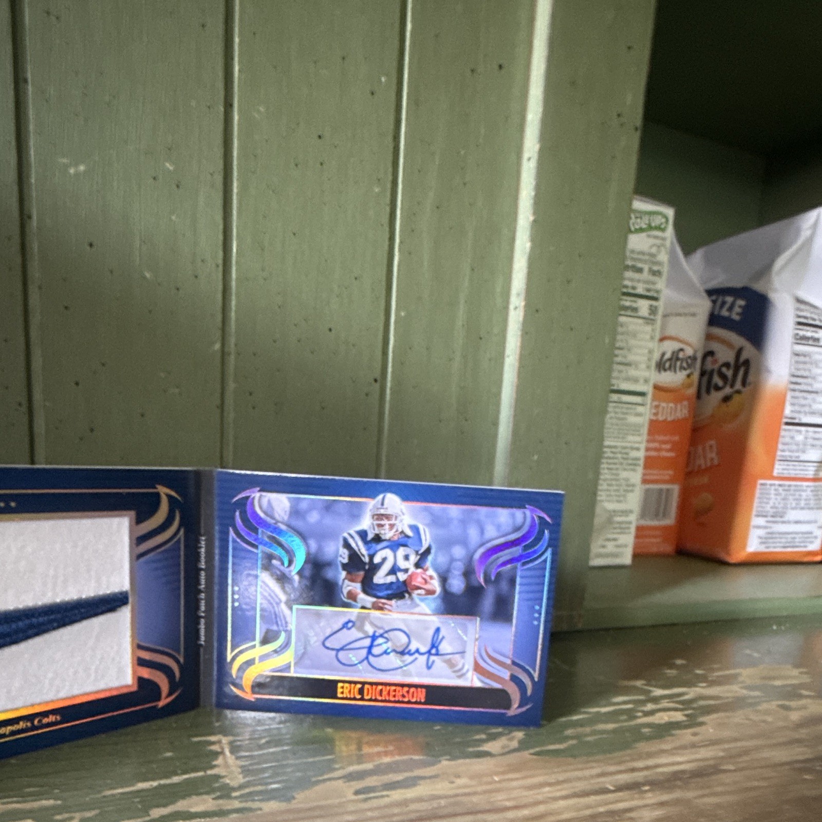 Panini 2025 Silhouette Eric Dickerson Colts Jumbo Patch Auto Booklet 23/25