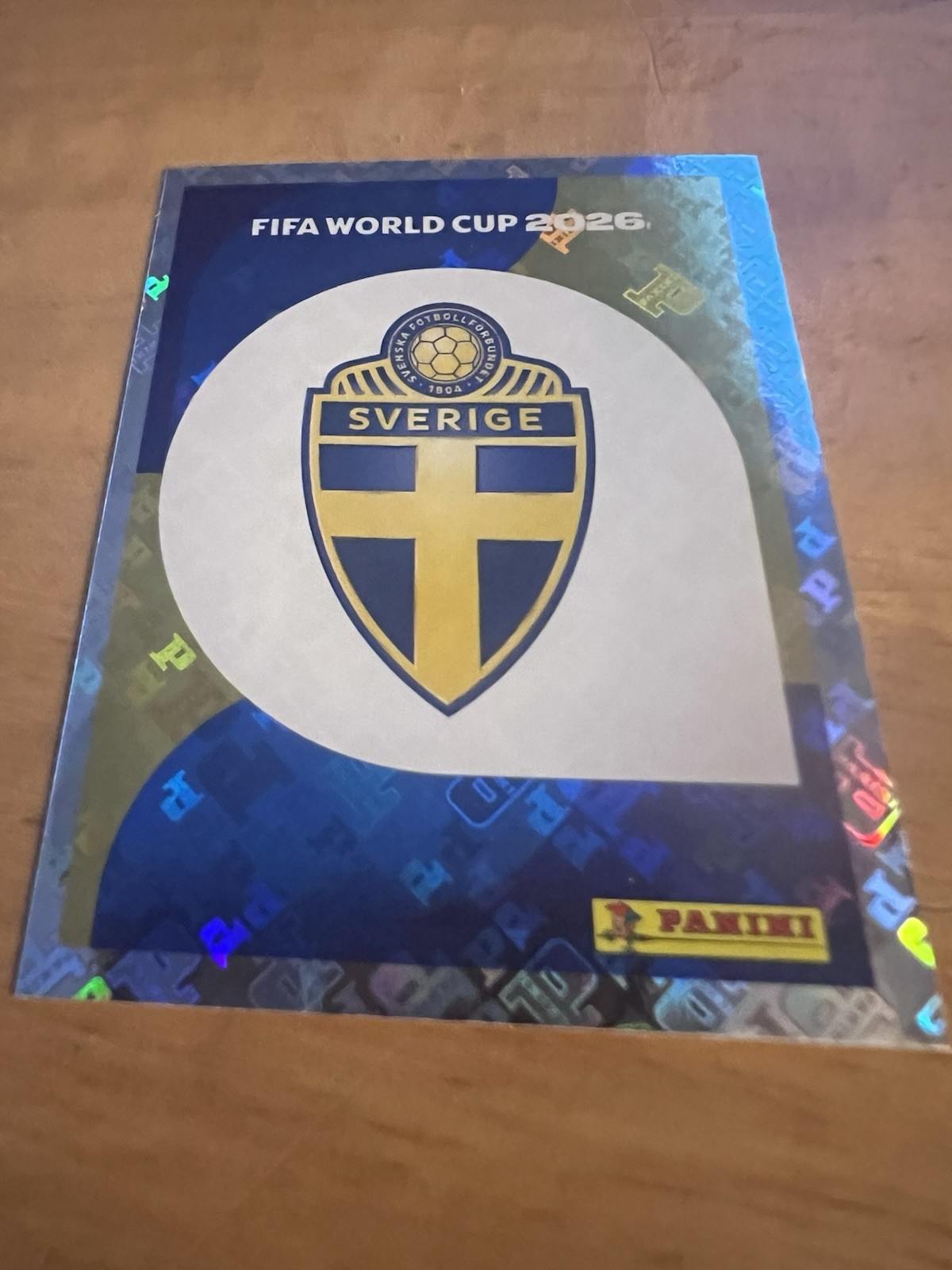 Panini FIFA World Cup 2026 Sweden Badge Foil Sticker SWE 1
