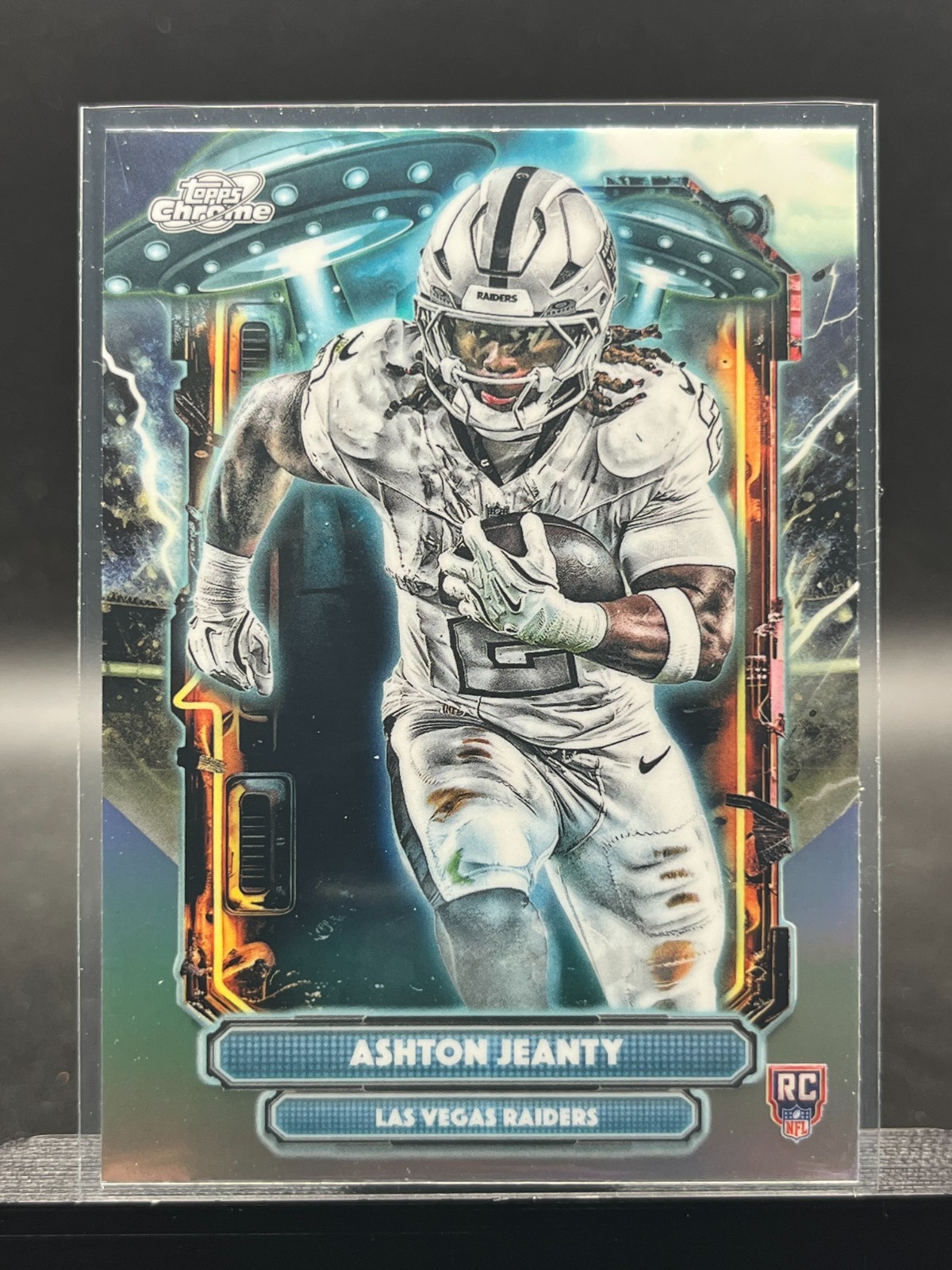2025 Topps Cosmic Chrome Ashton Jeanty ET-3 RC Extra Terrestrial Refractor