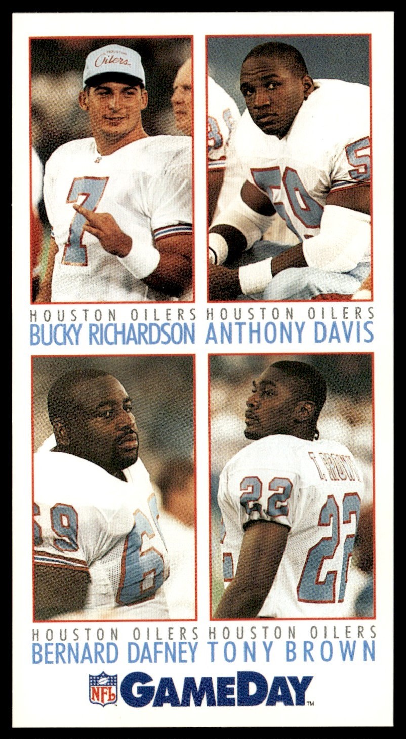 1992 GameDay Bucky Richardson/Anthony Davis/Bernard Dafney/Tony Brown Rookie