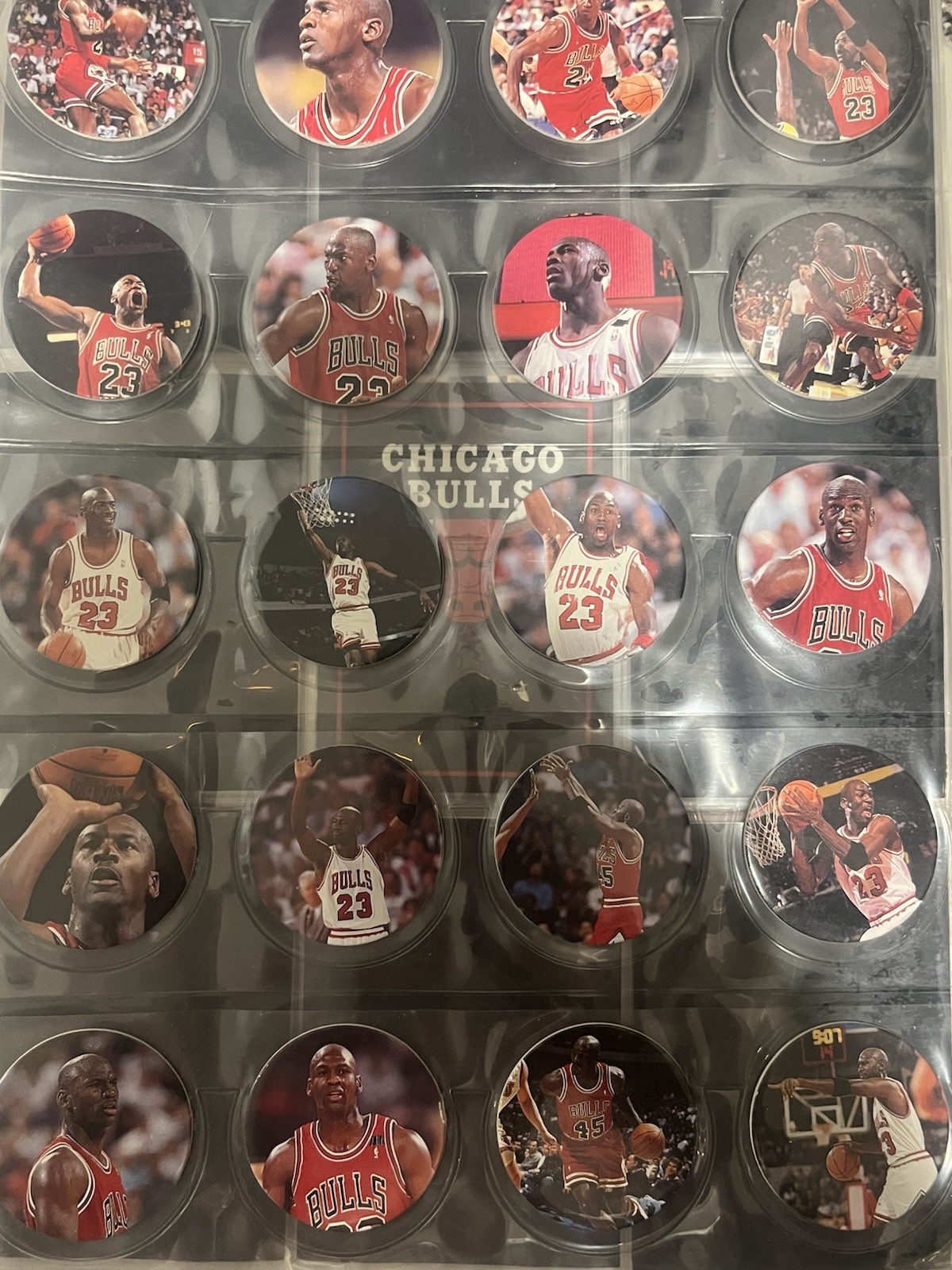 83 (21 silver foil) Michael Jordan Milk Caps (pogs)