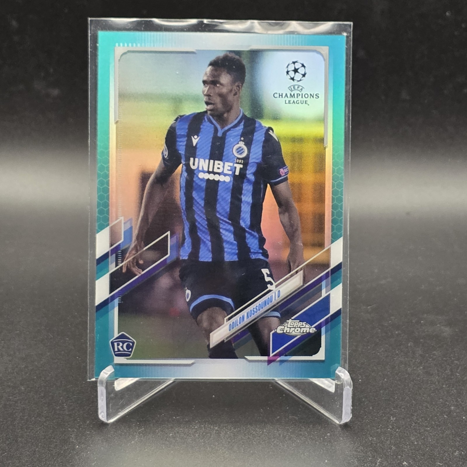 2020-21 Topps Chrome Uefa Champions League – Odilon Kossounou #11 Aqua Refractor