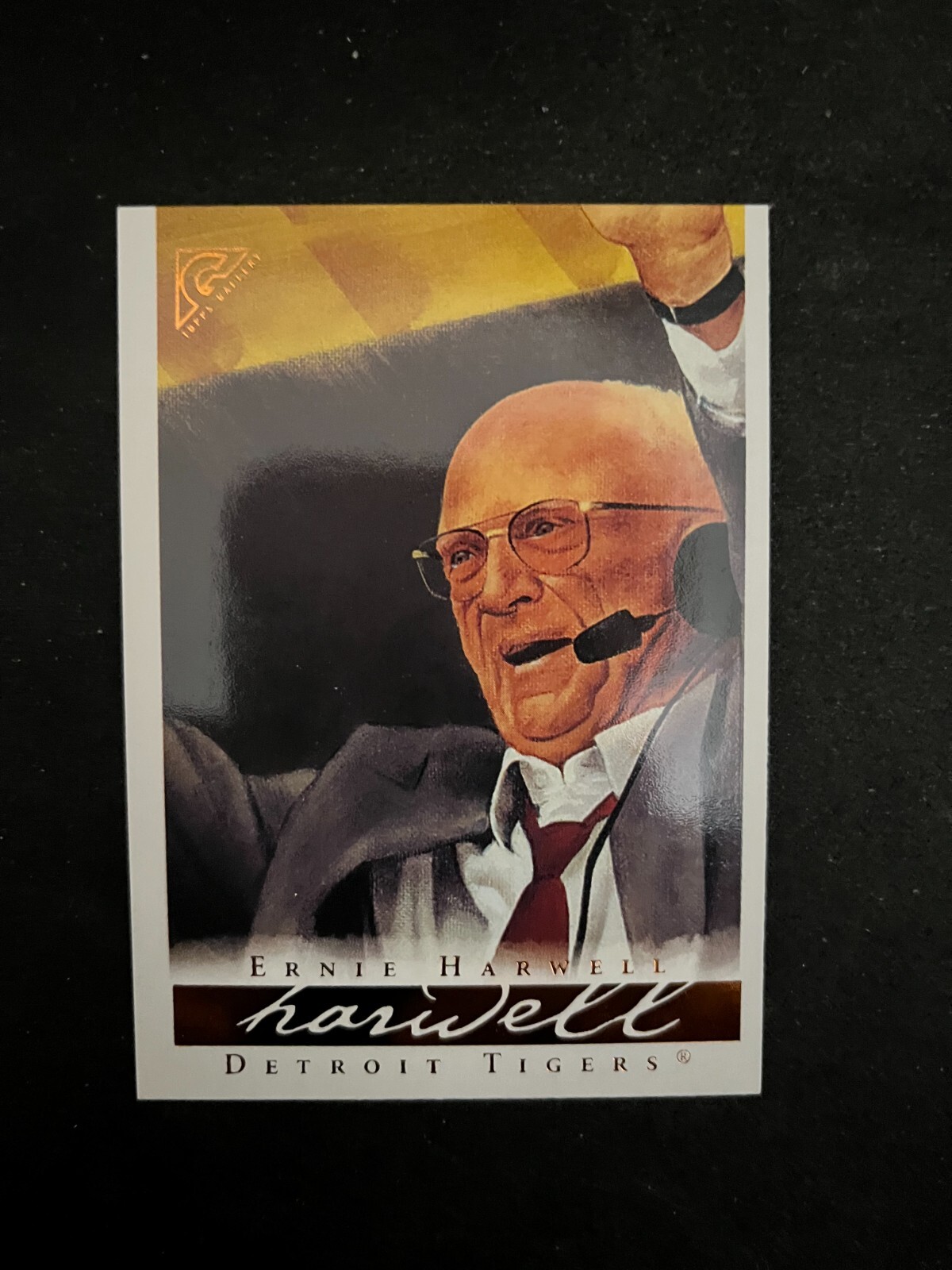 2003 Topps HoF Gallery #22 Ernie Harwell Detroit Tigers Red Tie Variation A NrMt