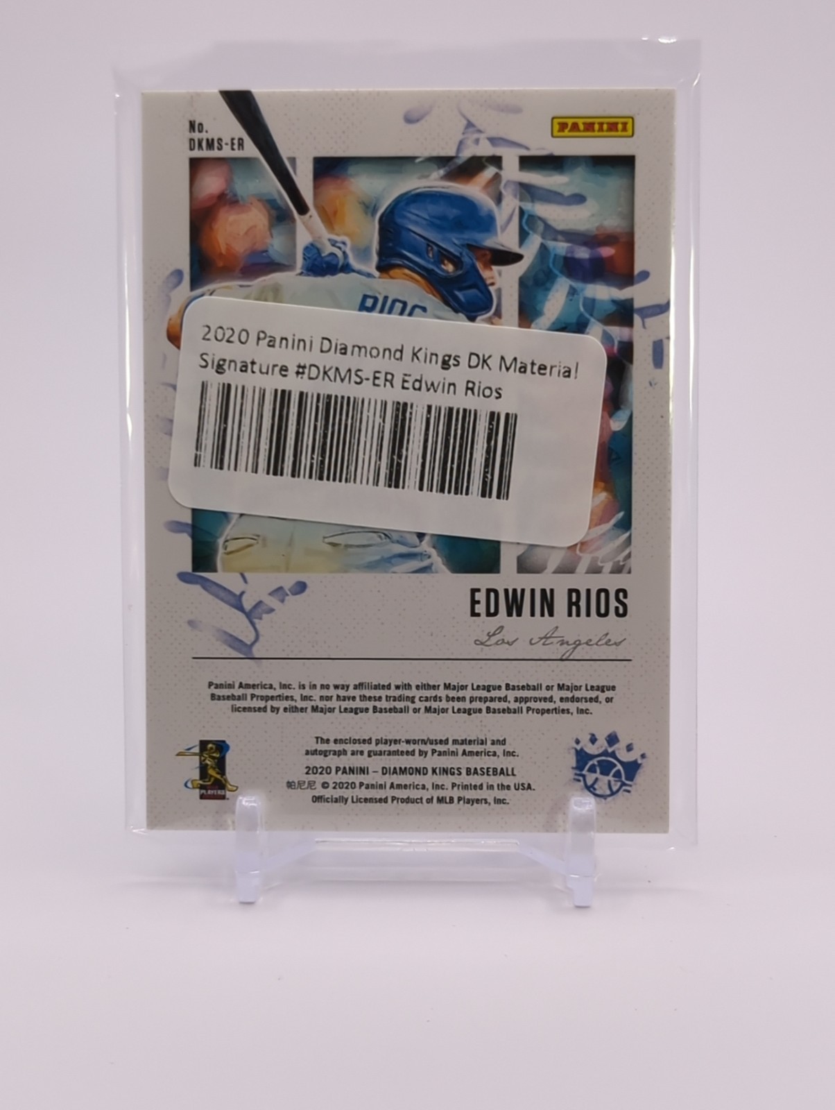 2020 Panini Diamond Kings – Dk Material Signatures Edwin Rios #DKMS-ER (AU, MEM,