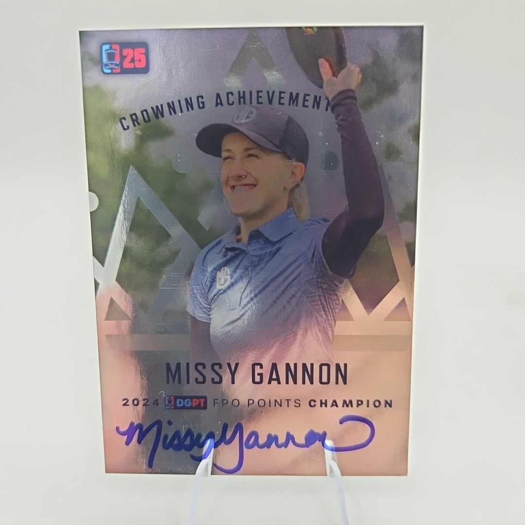 2025 DGPT FPO Points Champion #CA2 Missy Gannon – Discraft Autographed