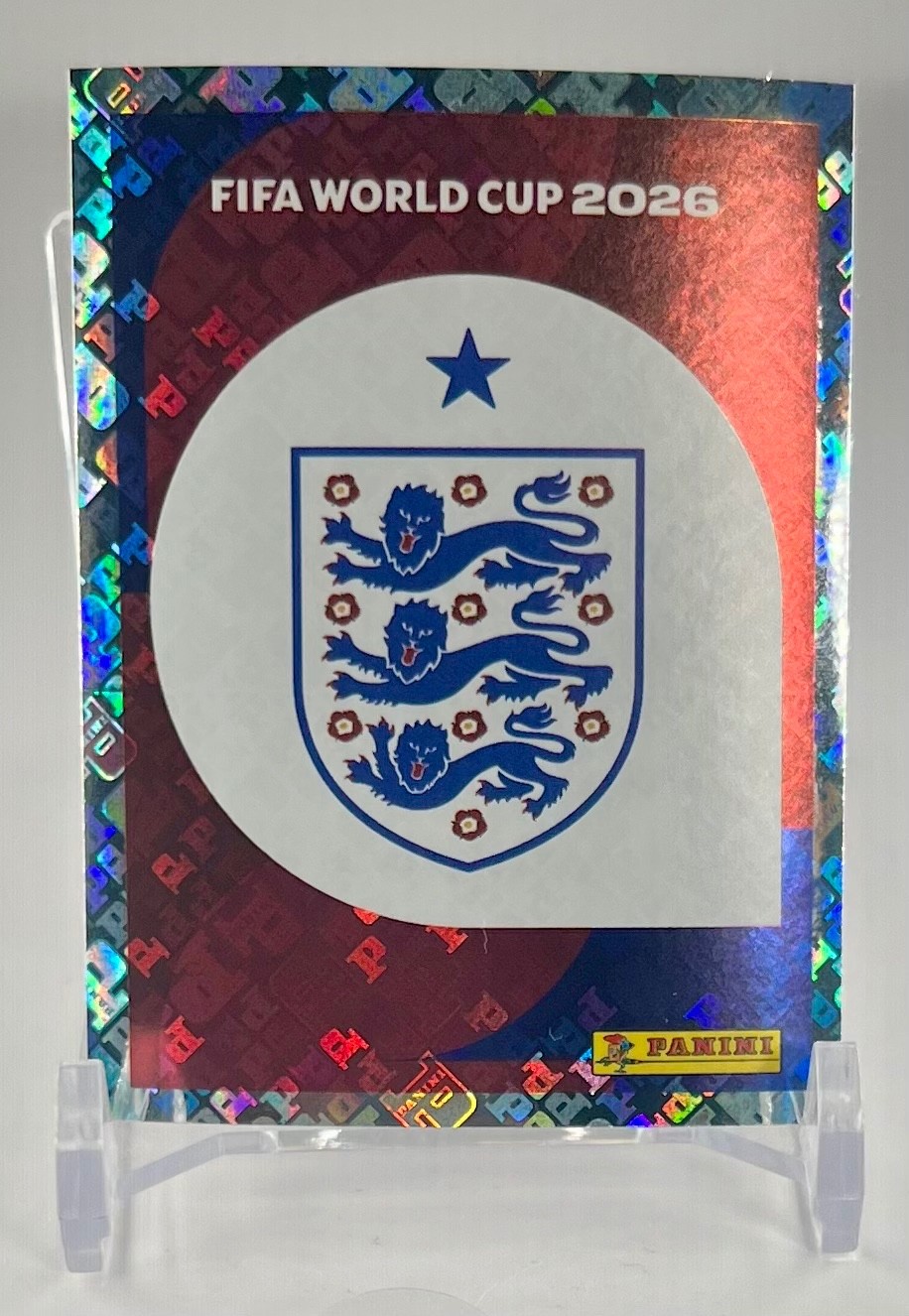 ENGLAND 2026 Panini FIFA World Cup Mini Sticker Team Logo FOIL #ENG-1 NM-Mint