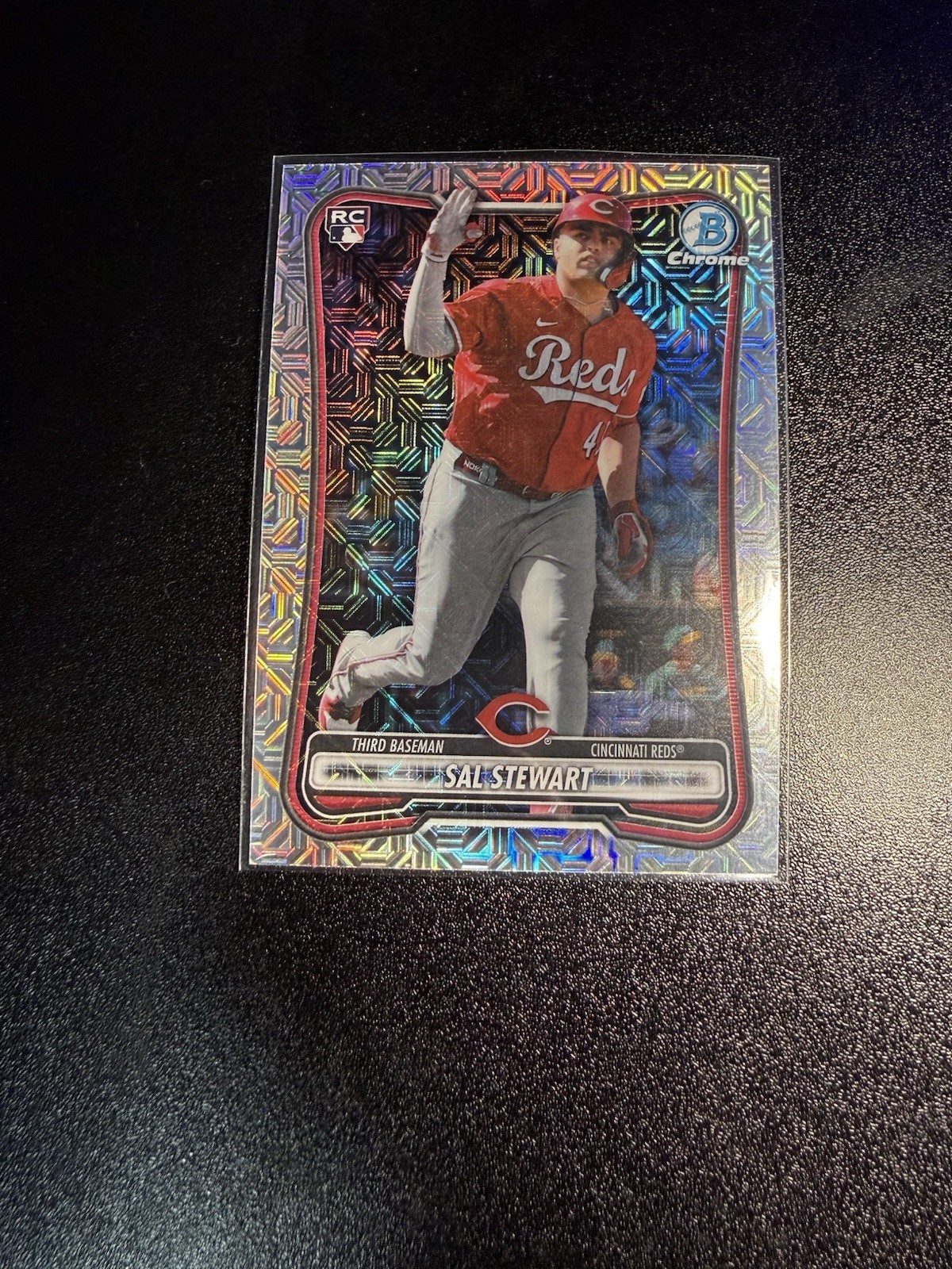 2026 Bowman Chrome Sal Stewart Mojo Refractor RC Cincinnati Reds