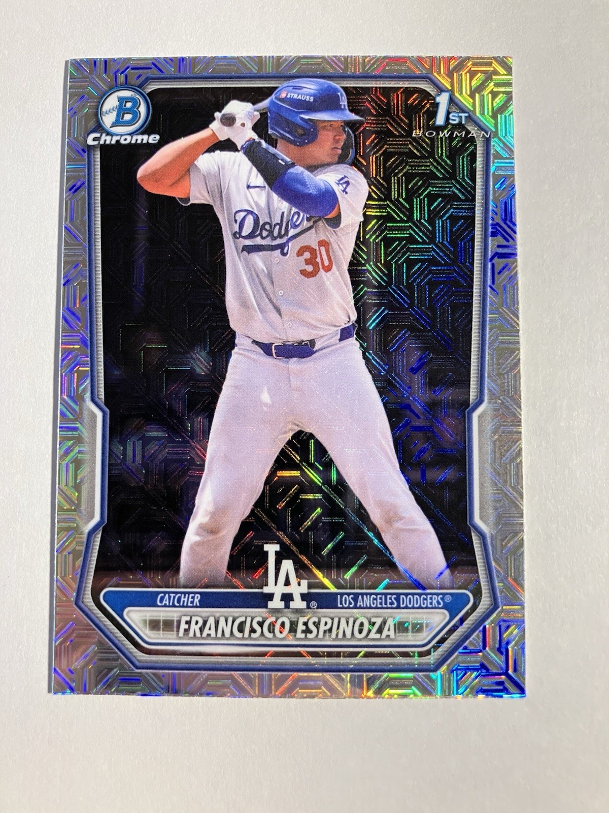 Francisco Espinoza 2026 Bowman Chrome Prospects 1st Mojo Refractor #BCP-106 LAD