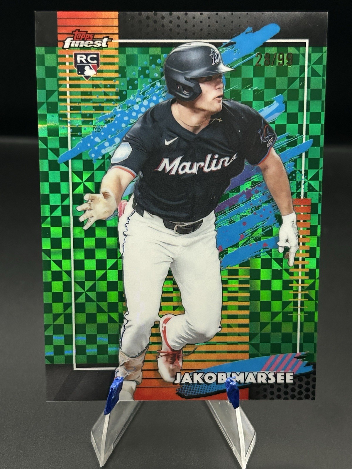 2026 Topps Finest Jakob Marsee Uncommon Green X-Fractor /99 RC 🔥🔥⚾️