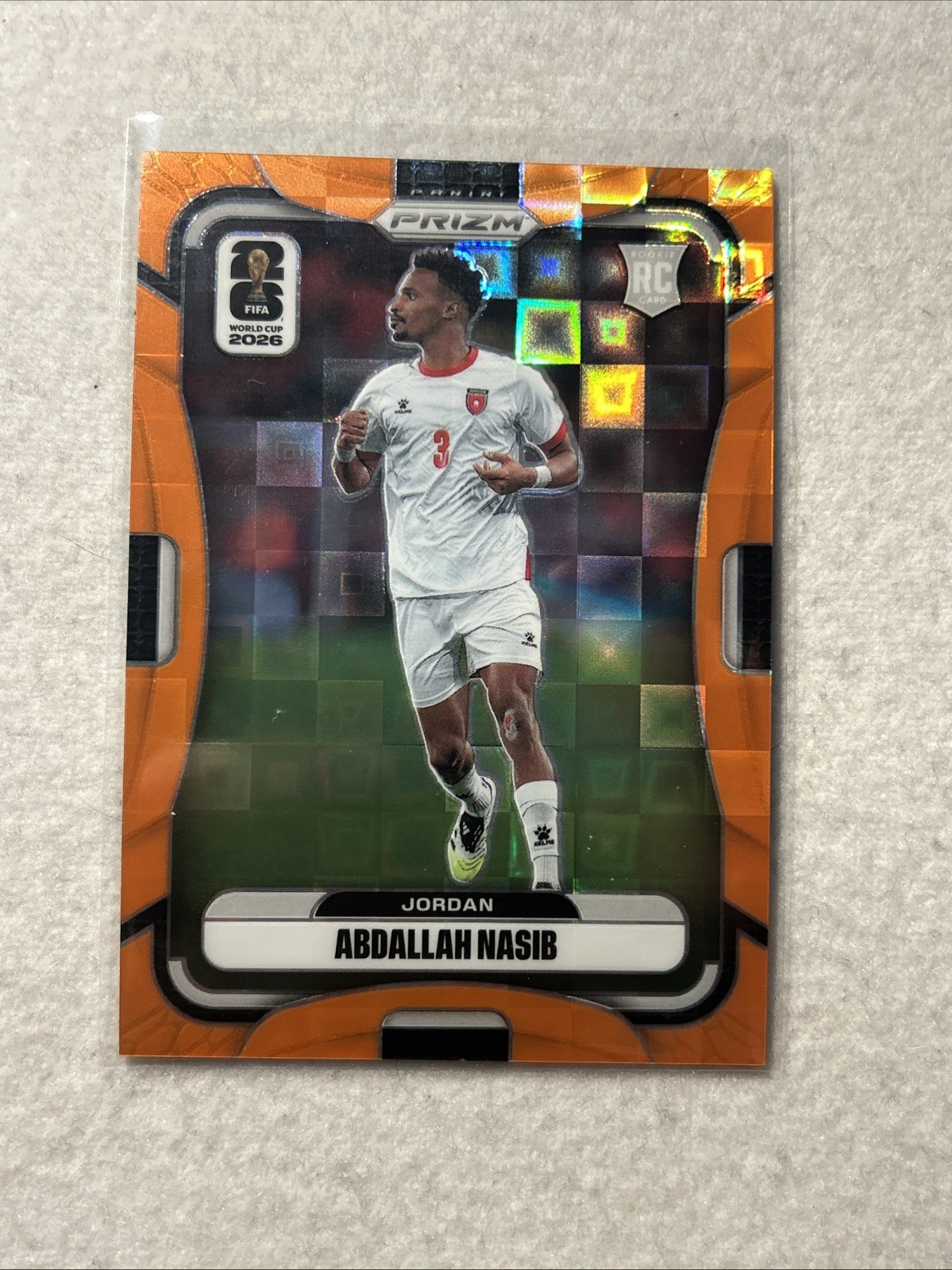 2026 Panini Prizm FIFA World Cup Abdallah Nasib RC Orange Pandora /215 Jordan